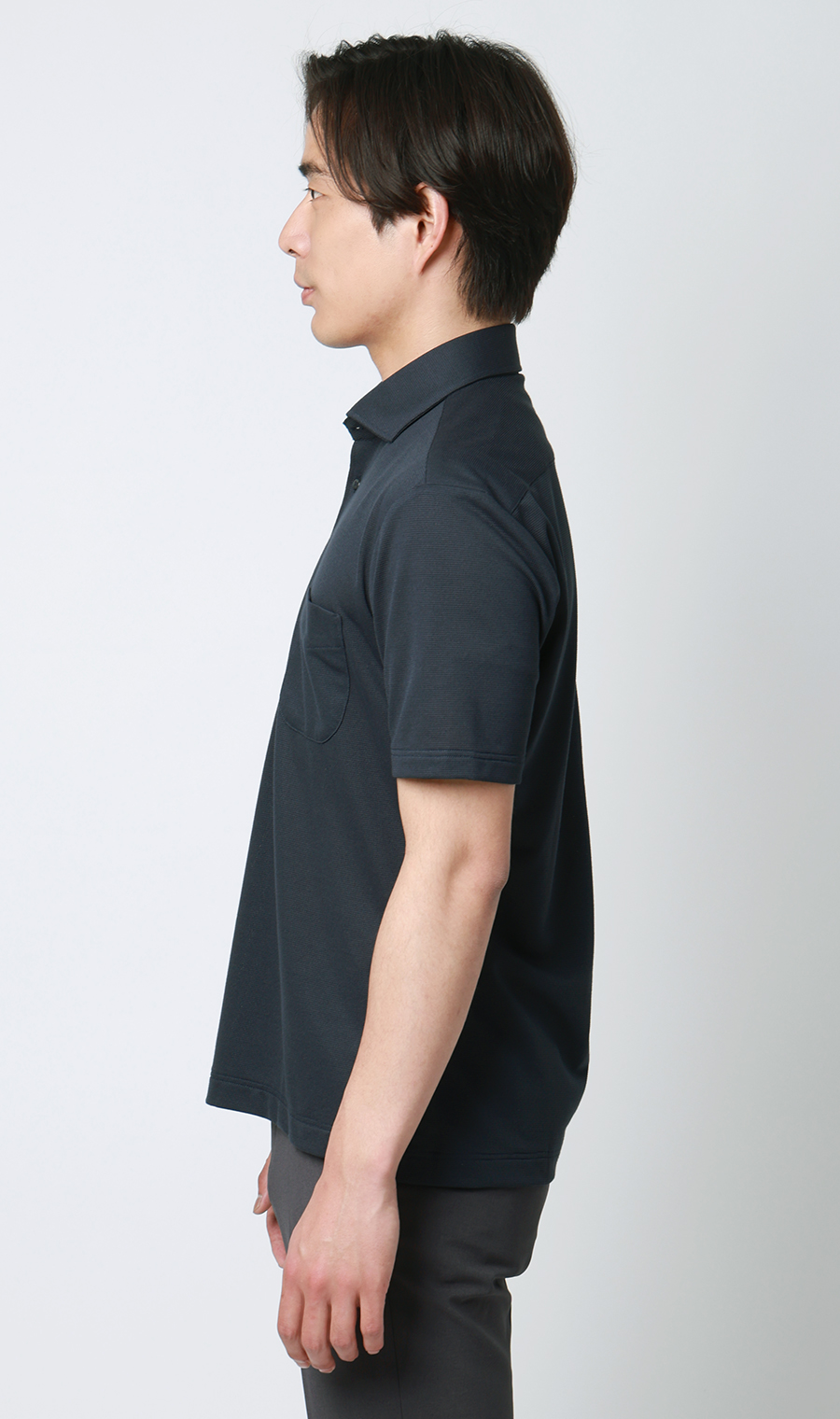 サラッとポロシャツ【涼】【カッタウェイ】【ALTIMA】【＃すごポロ】 ネイビー M