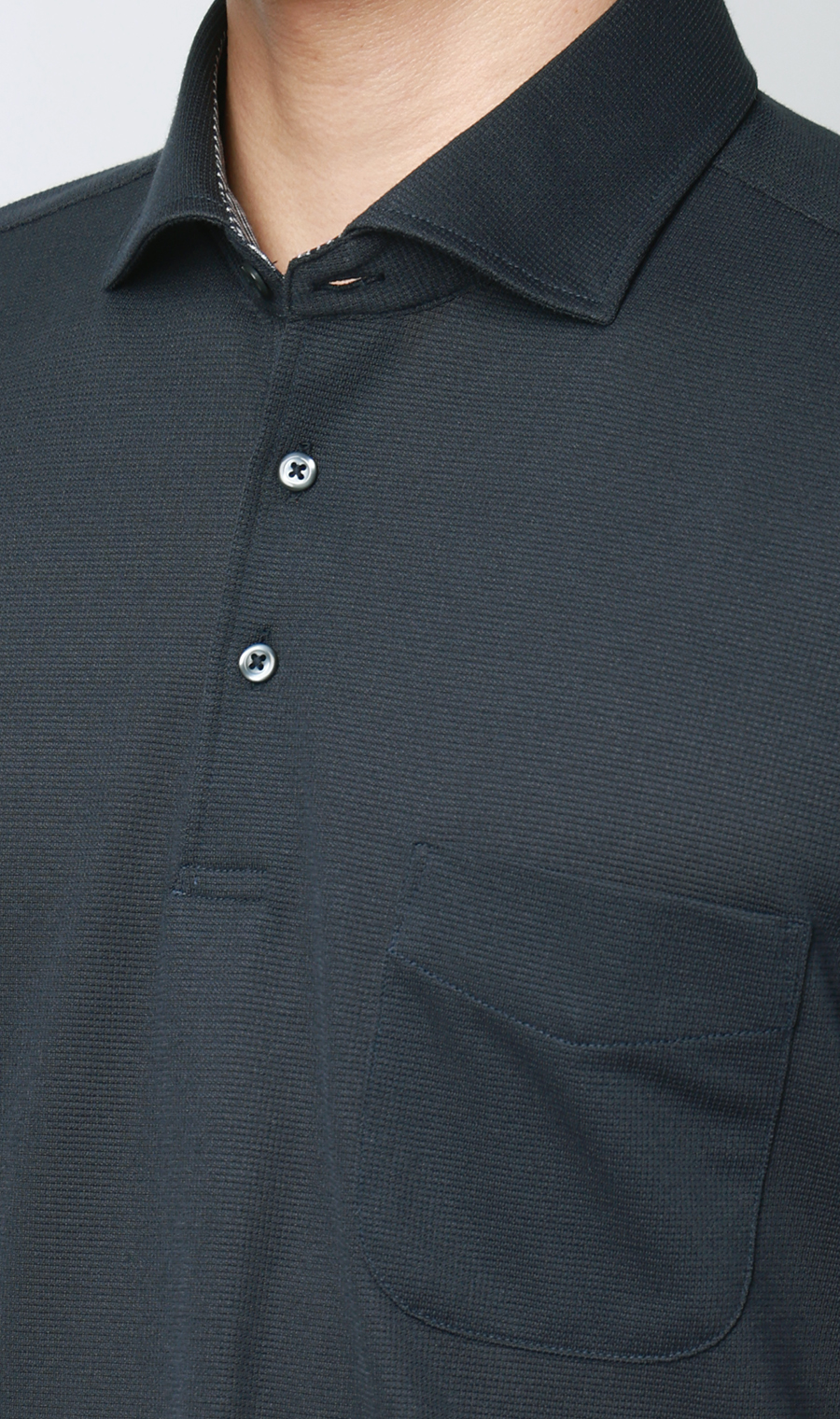 サラッとポロシャツ【涼】【カッタウェイ】【ALTIMA】【＃すごポロ】 ネイビー M