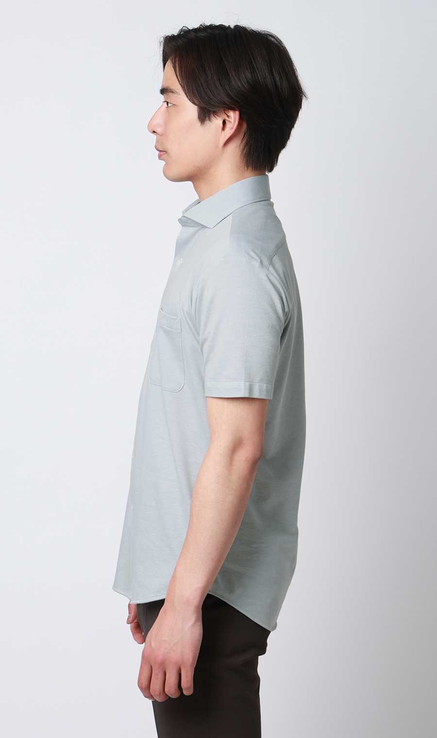 サラッとポロシャツ【涼】【ワイドカラー】【ALTIMA】【＃すごポロ】 ライトグレー M