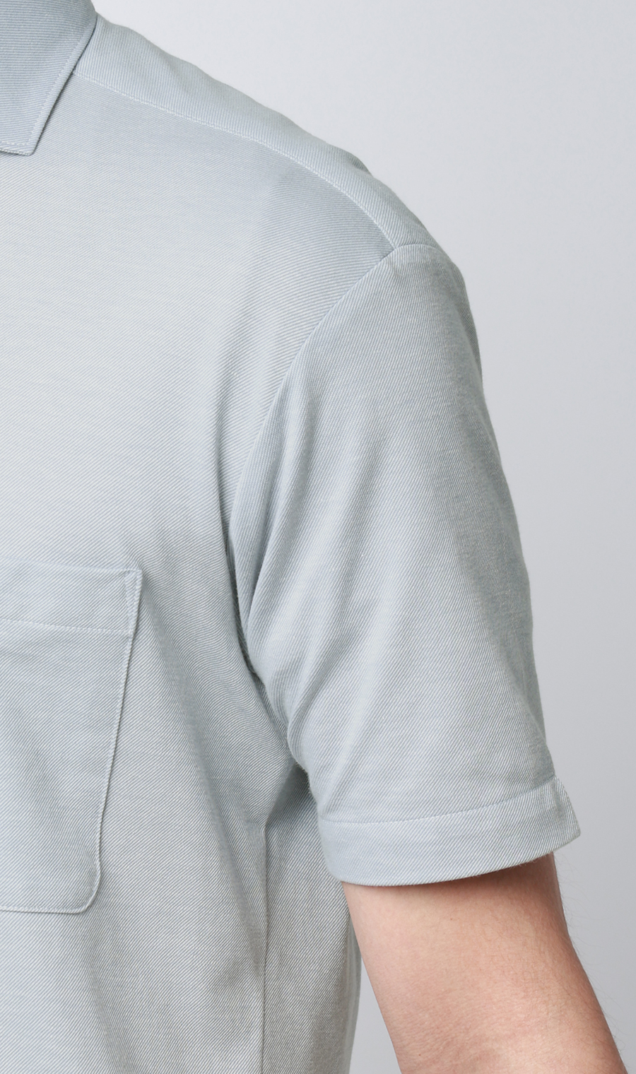 サラッとポロシャツ【涼】【ワイドカラー】【ALTIMA】【＃すごポロ】 ライトグレー M