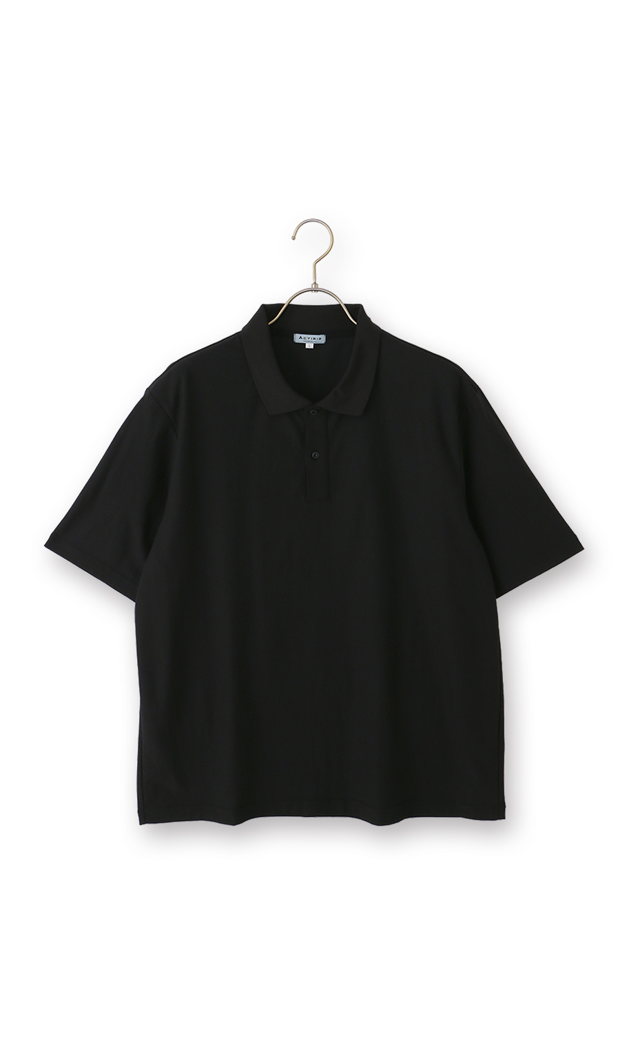 ドットメッシュポロシャツ ブラック M