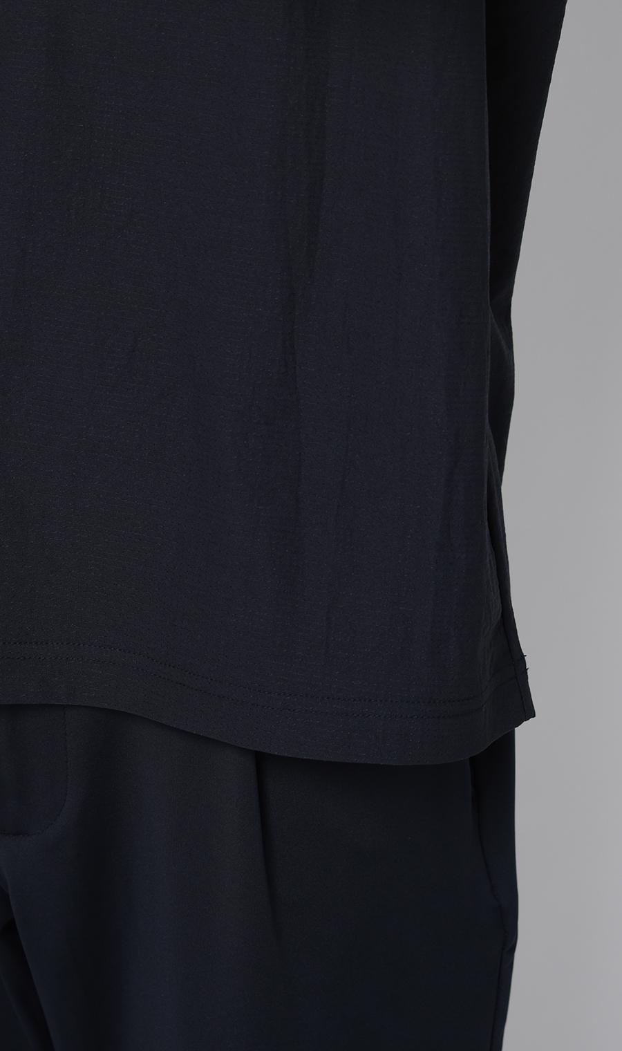 ドットメッシュポロシャツ ネイビー M