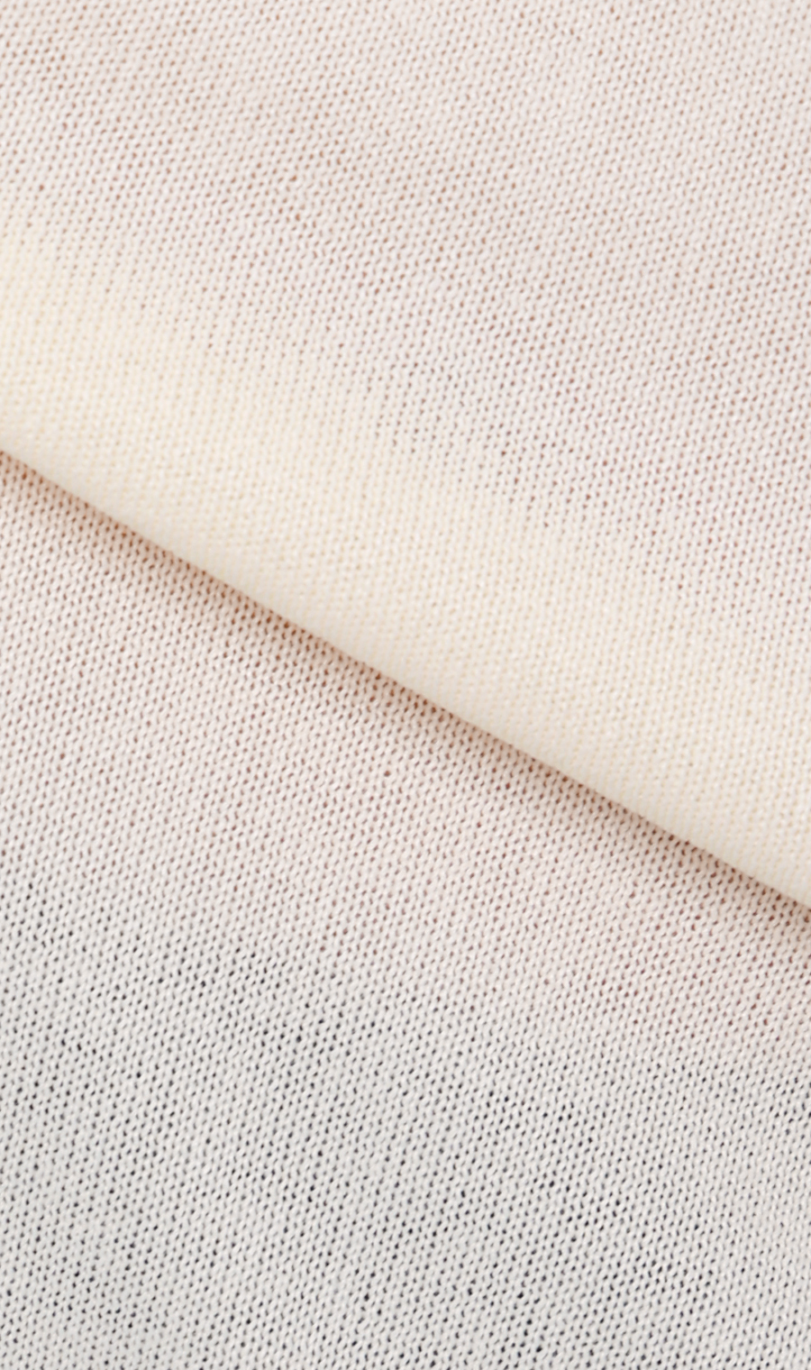 メランジニットポロ オフホワイト S