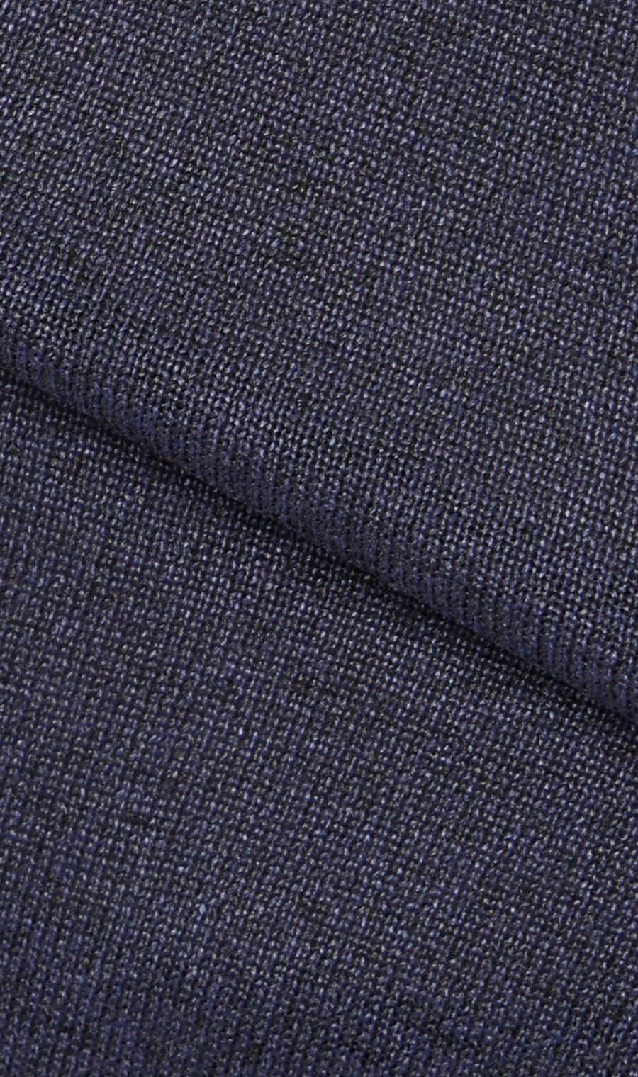 メランジニットポロ ネイビー S