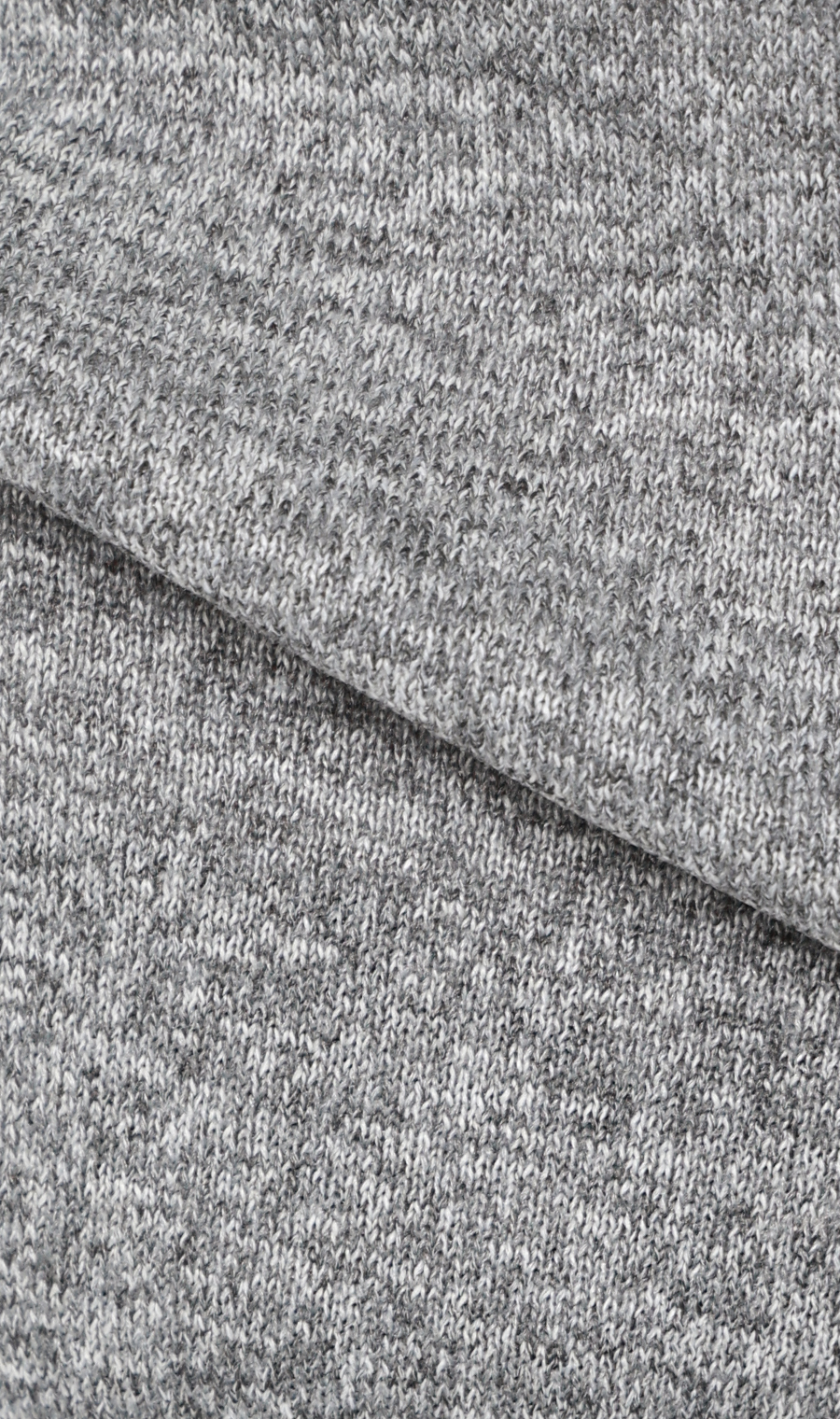 メランジニットポロ グレー S