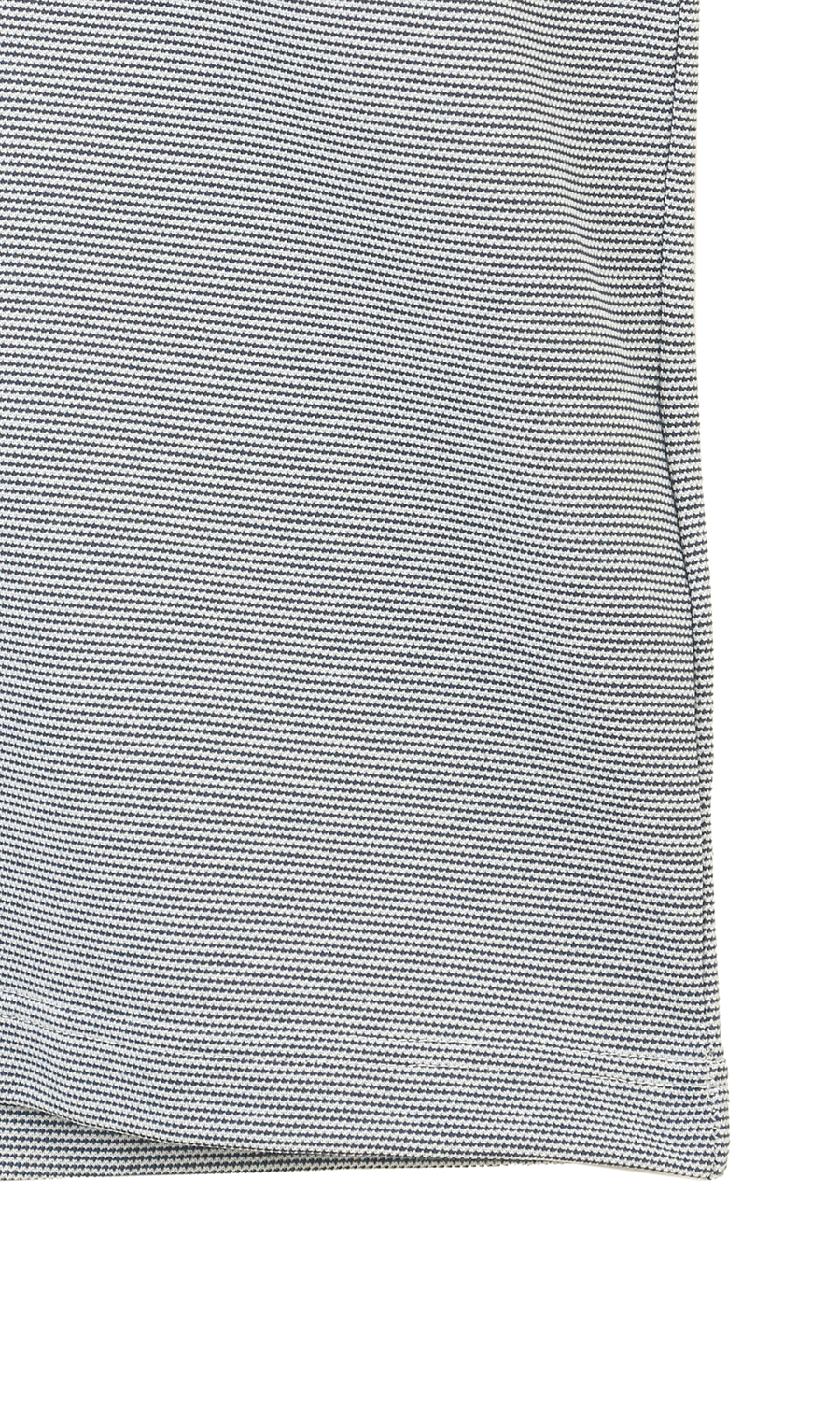 メッシュ襟ハーフジップポロシャツ【日本製】 ホワイト M