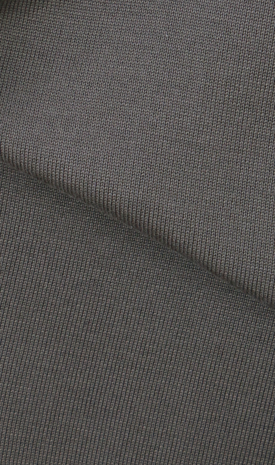 ボーダーニットポロシャツ【日本製】 グレー M