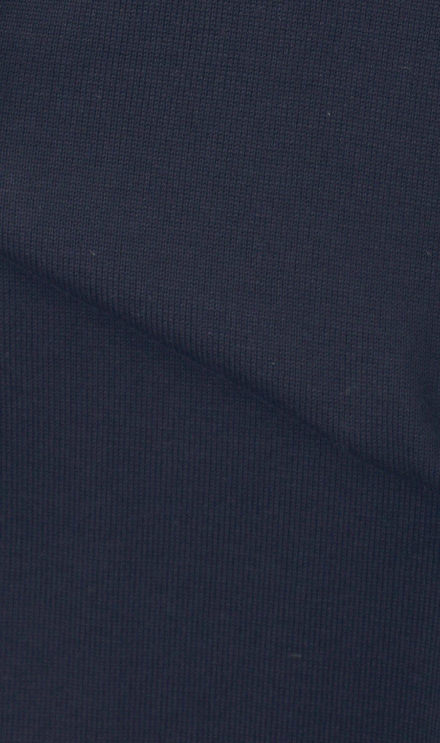 ボーダーニットポロシャツ【日本製】 ネイビー M