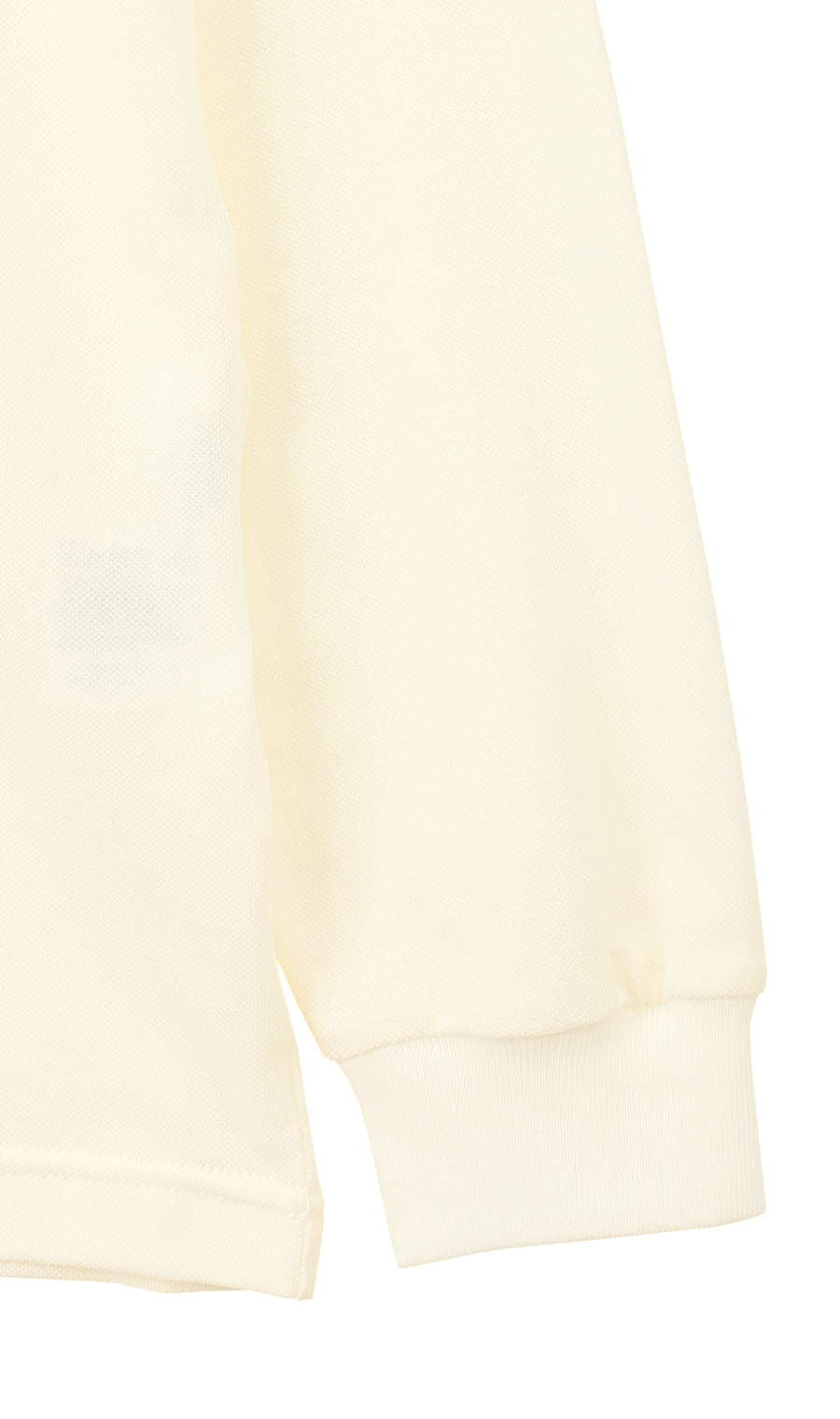 鹿の子リブ襟ポロシャツ【日本製】 オフ L