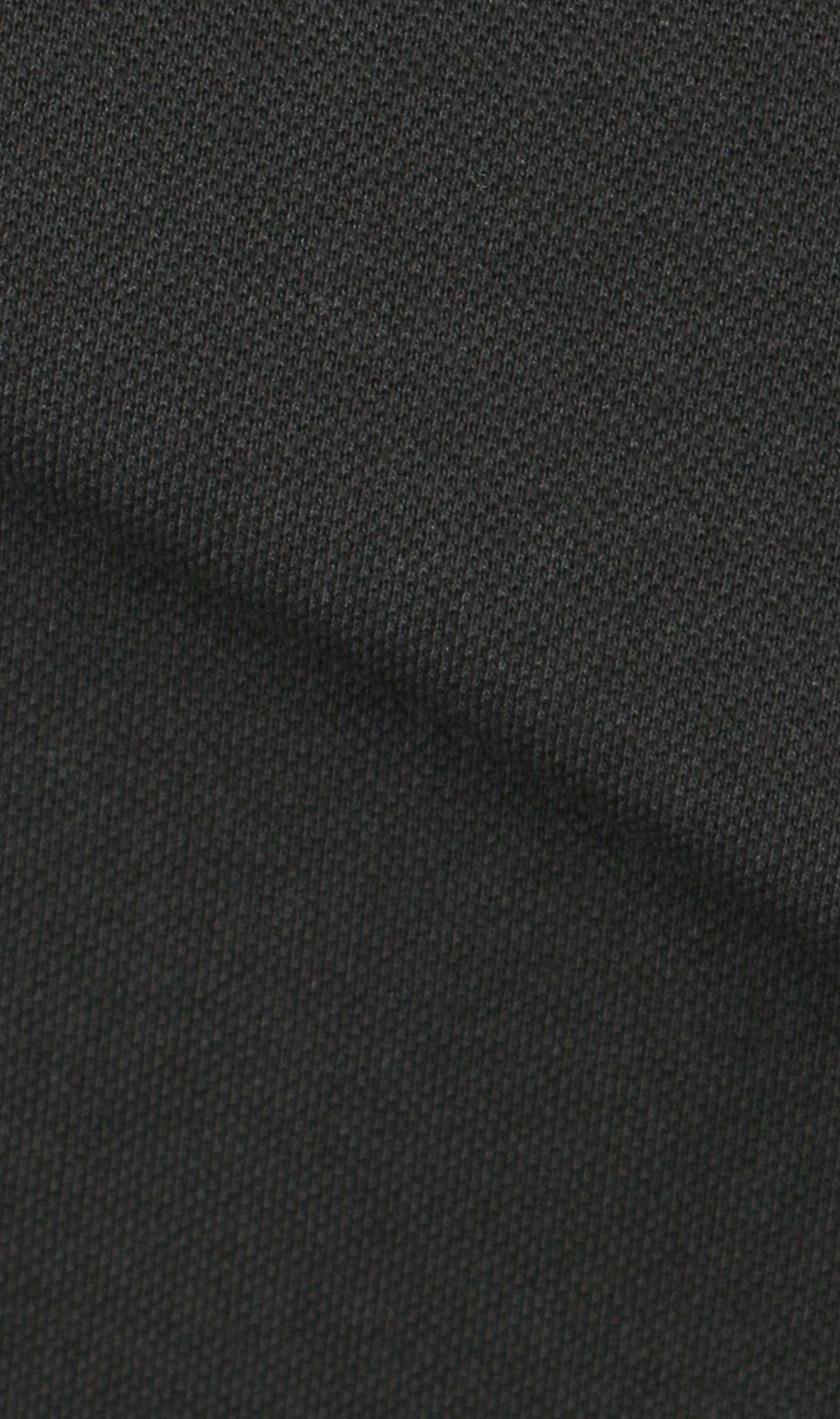 鹿の子リブ襟ポロシャツ【日本製】 ブラック 3L