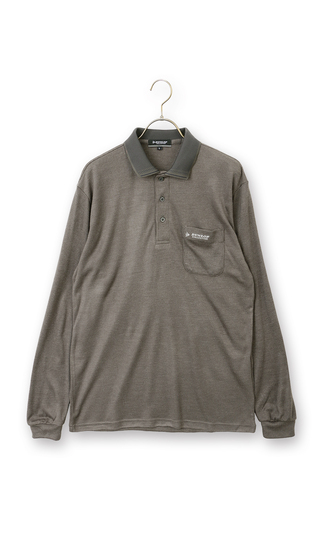 ペンシルストライプポロシャツ