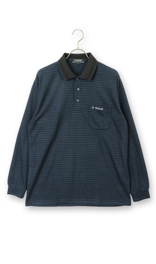 マルチボーダー起毛ポロシャツ【日本製】