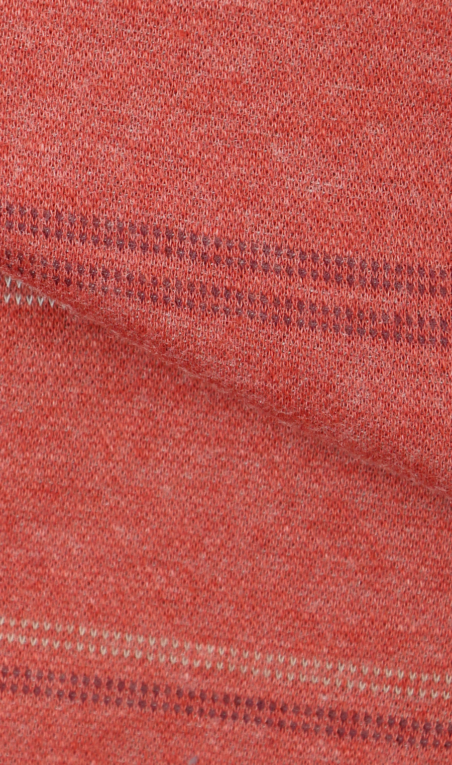 起毛太ボーダーポロシャツ【日本製】 オレンジ LL