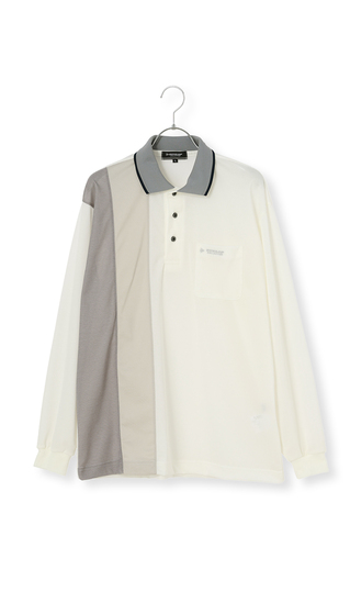 縦切り替えポロシャツ【日本製】