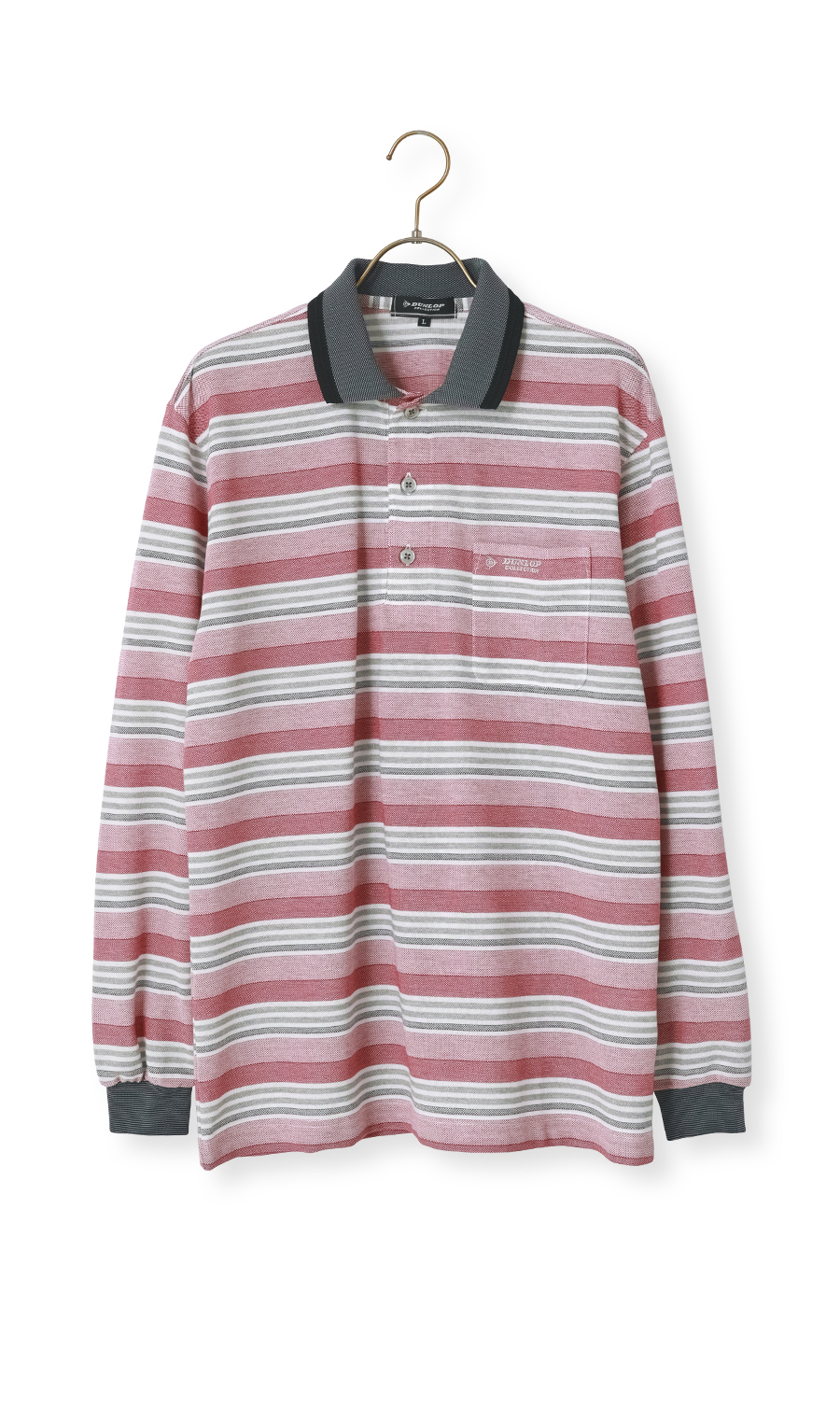 ボーダーポロシャツ【日本製】 (D6A07AY-35) | DUNLOP | 紳士服