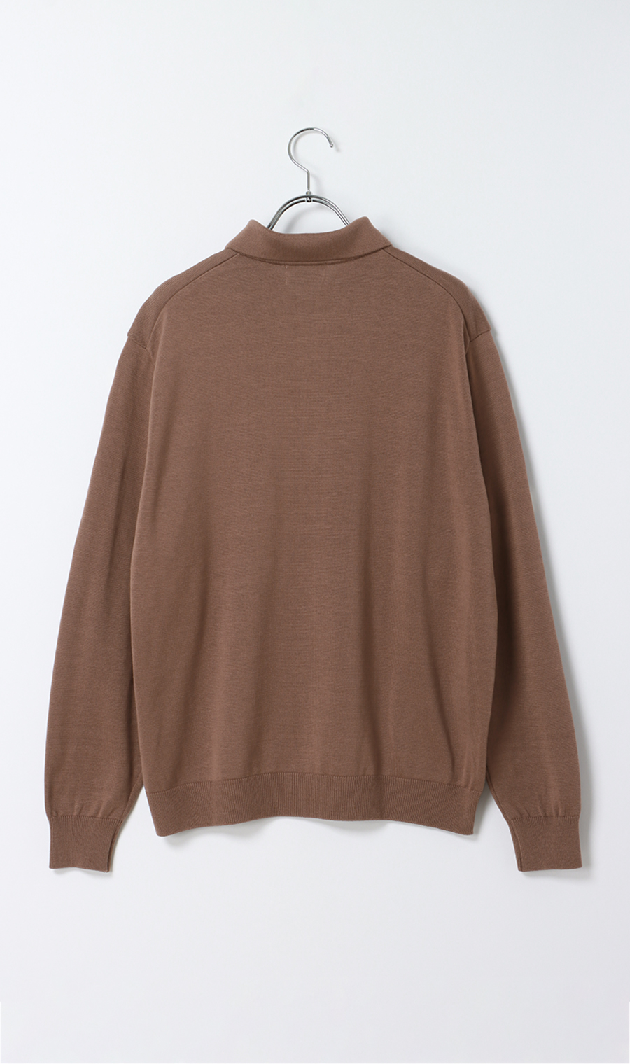 【高級】モルガーノmorgano 長袖カットソー ブラウン 茶 【L】ストレッチ 高級】モルガーノmorgano 長袖カットソー ブラウン 茶 【L