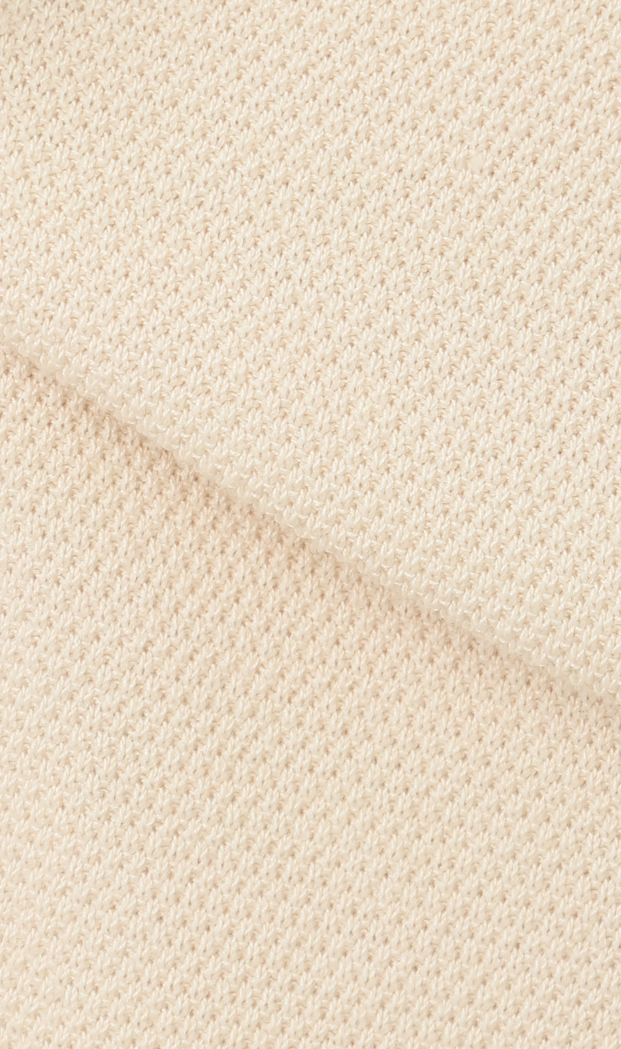 ニットポロシャツ【強撚糸カノコ】 ベージュ M