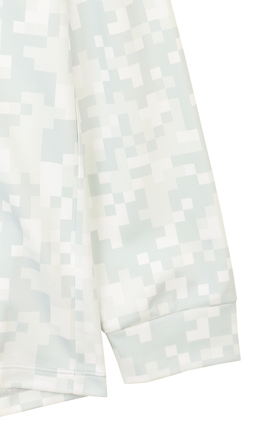 総柄モックネックシャツ【MIZUNO GOLF】 ライトグレー M