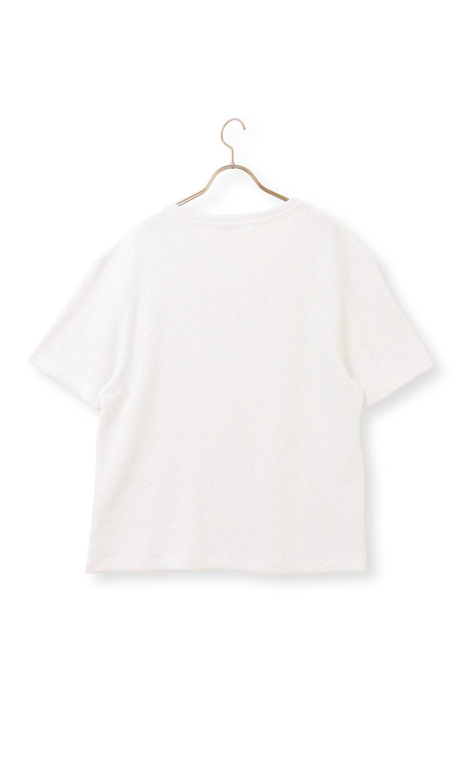 メッシュ接結クルーネックＴシャツ《gim》 ホワイト M
