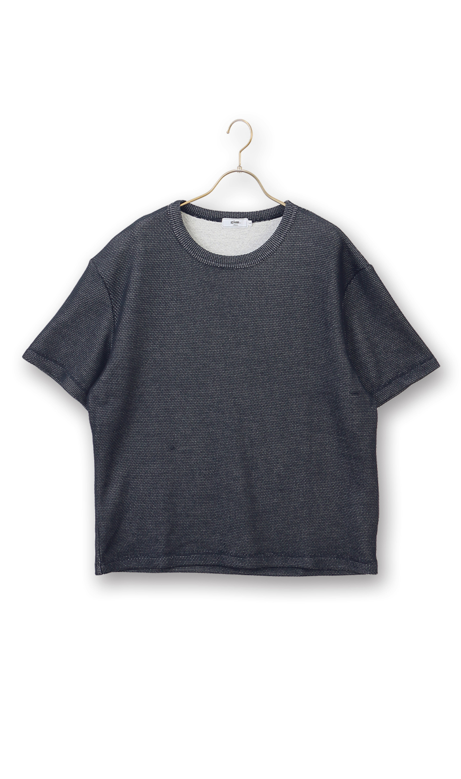 メッシュ接結クルーネックＴシャツ《gim》 ネイビー M