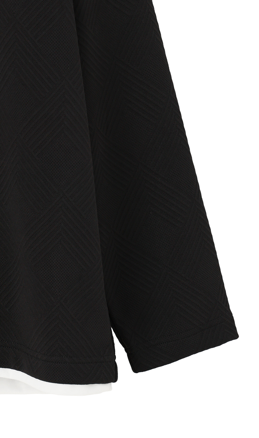 フェイクレイヤードロングTシャツ【Arnold Palmer】 ブラック M