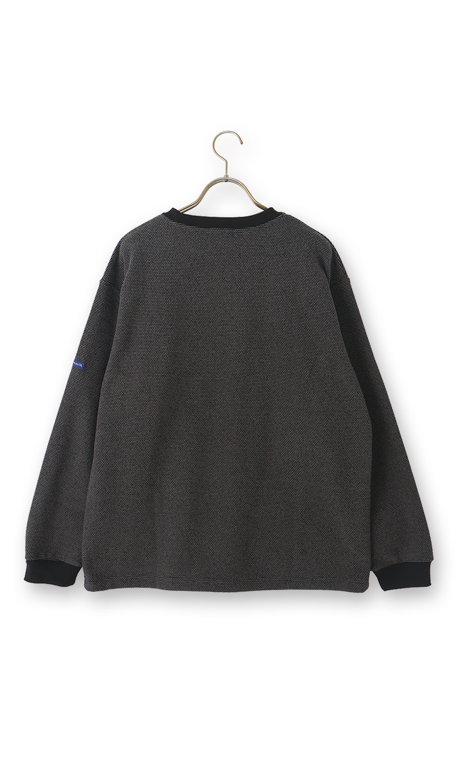 ハニカムフリースロングTシャツ【Arnold Palmer】 ブラック M