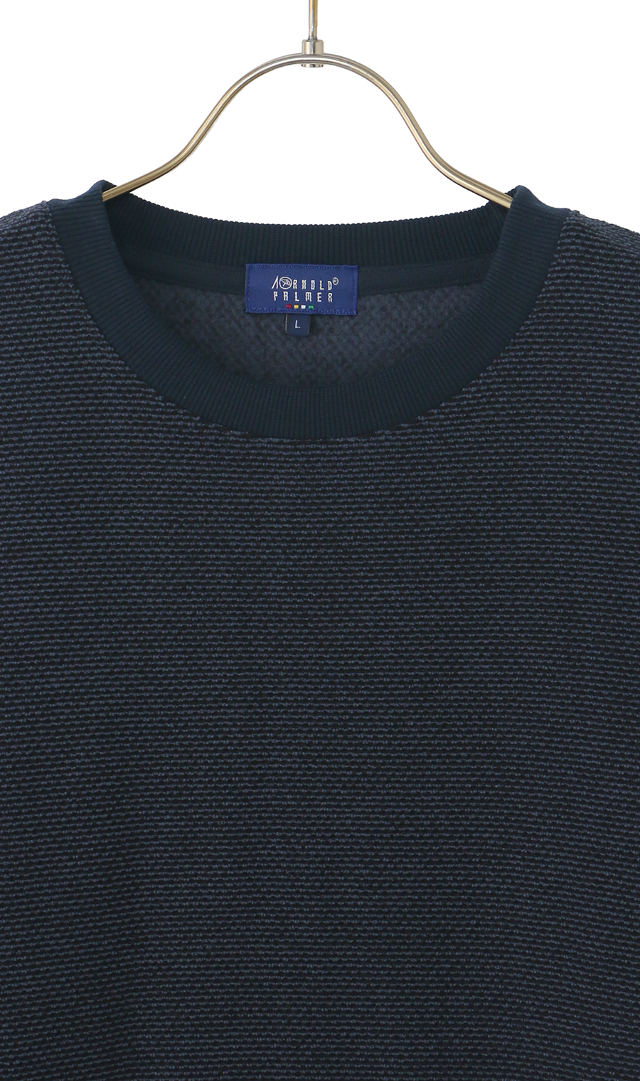 ハニカムフリースロングTシャツ【Arnold Palmer】 ネイビー M