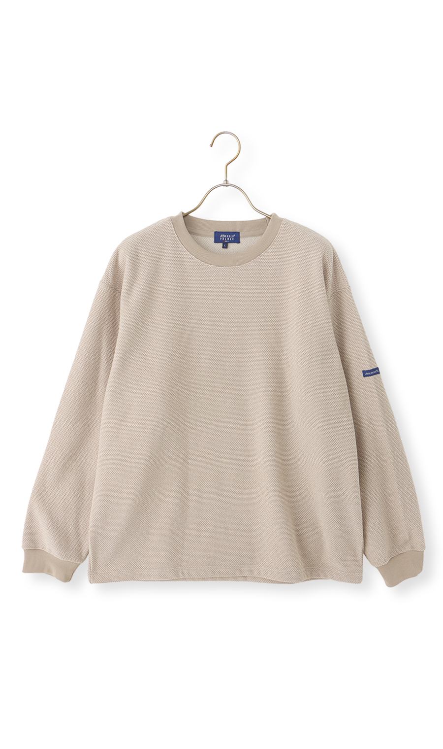 ハニカムフリースロングTシャツ【Arnold Palmer】 ベージュ M