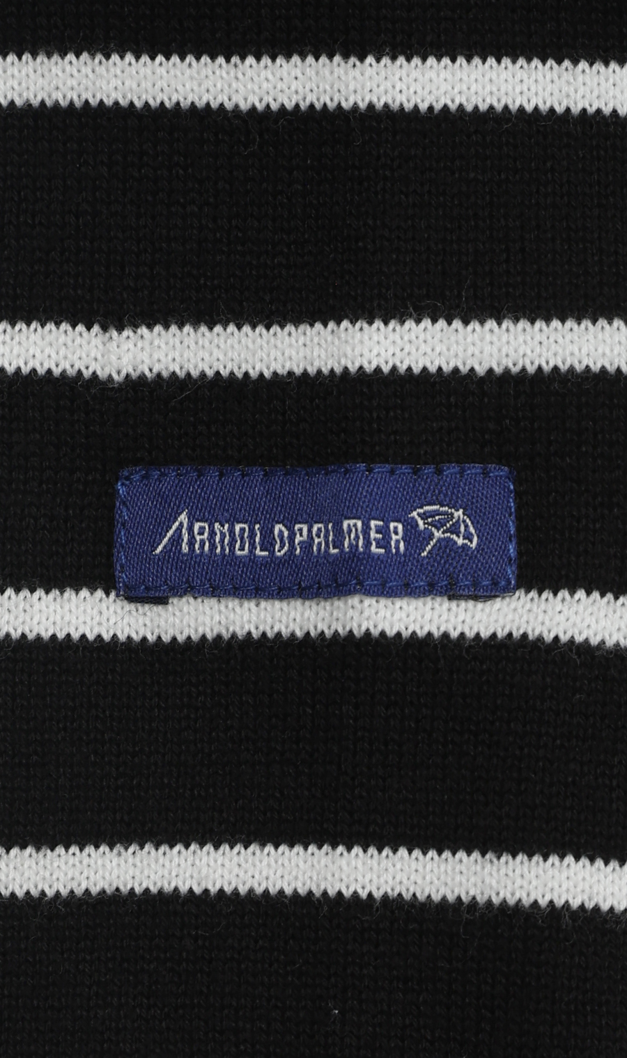 クルーネックボーダーニット【Arnold Palmer】 ブラック M