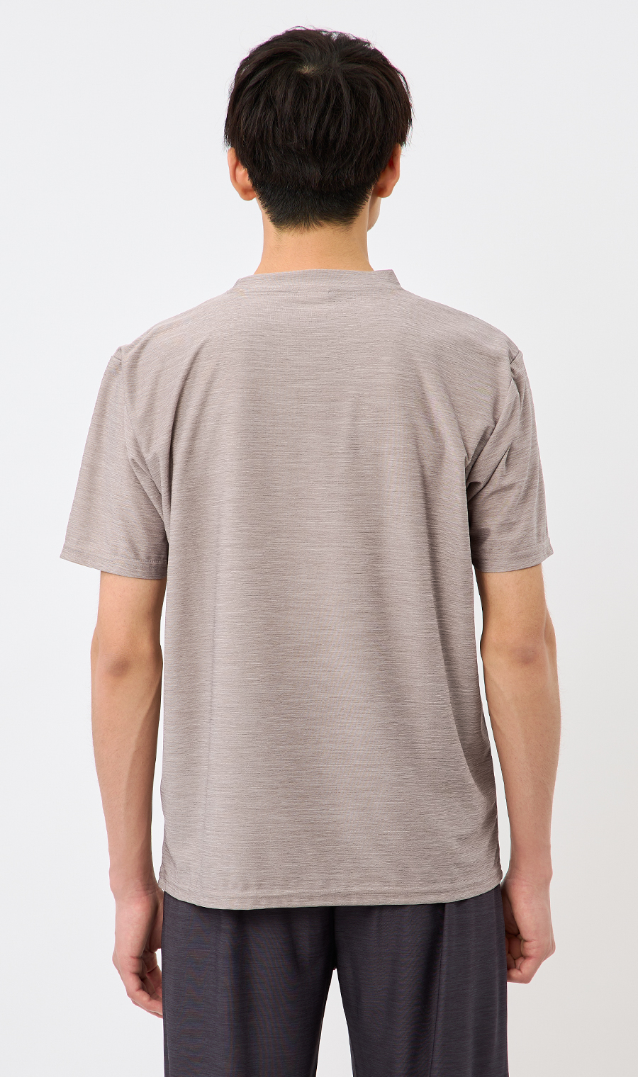 カチオン杢DRYTシャツ【セットアップ着用可】 ブラウン M