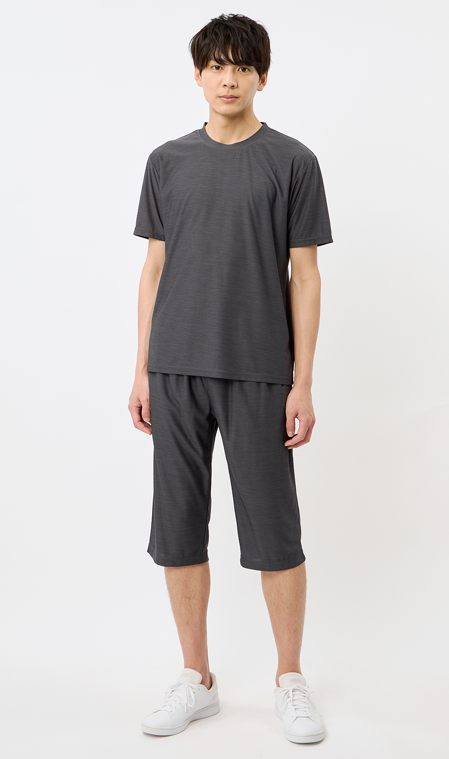 カチオン杢DRYTシャツ【セットアップ着用可】 グレー M