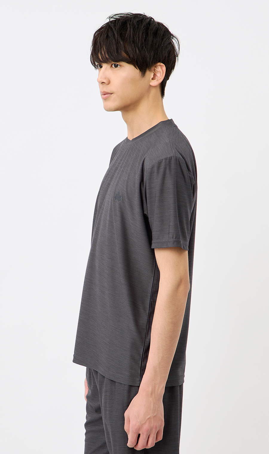 カチオン杢DRYTシャツ【セットアップ着用可】 グレー M