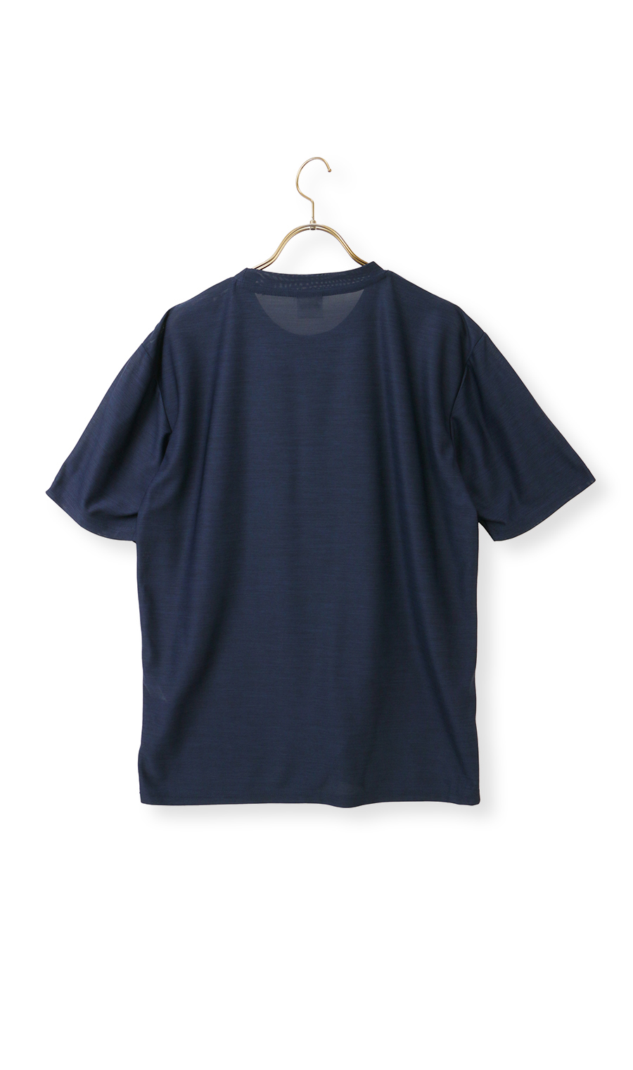 カチオン杢DRYTシャツ【セットアップ着用可】 ネイビー M