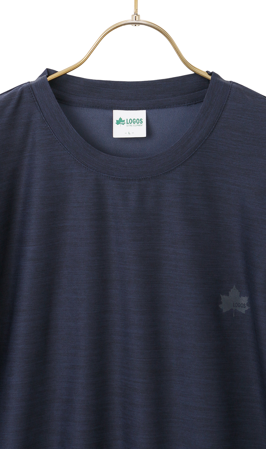 カチオン杢DRYTシャツ【セットアップ着用可】 ネイビー M