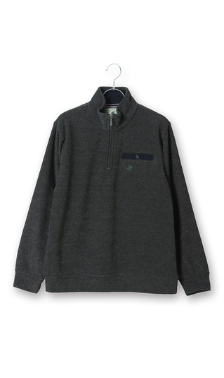 ブークレー裏起毛ハーフジップトレーナー【BEVERLY HILLS POLO CLUB】