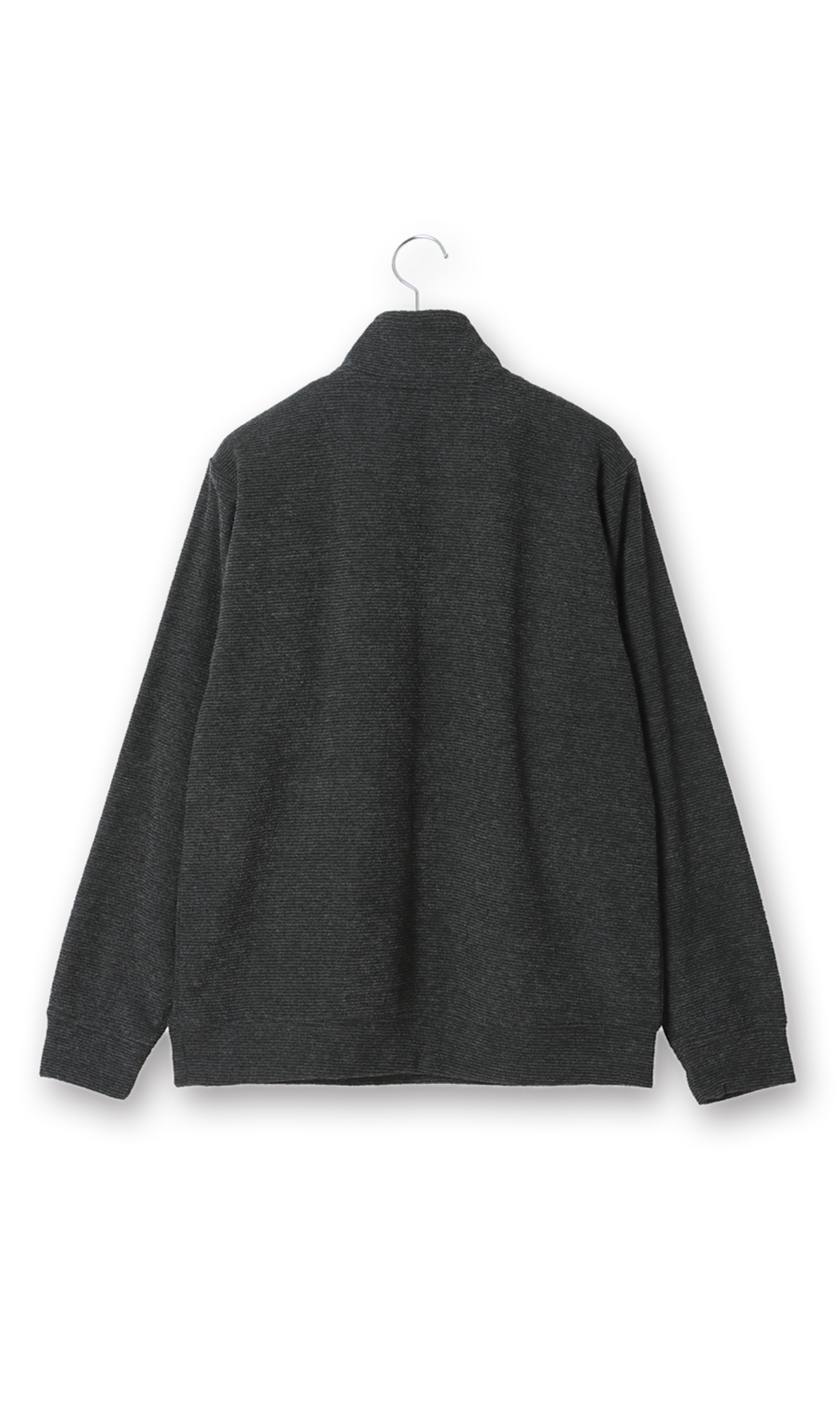 ブークレー裏起毛ハーフジップトレーナー【BEVERLY HILLS POLO CLUB】 ブラック M