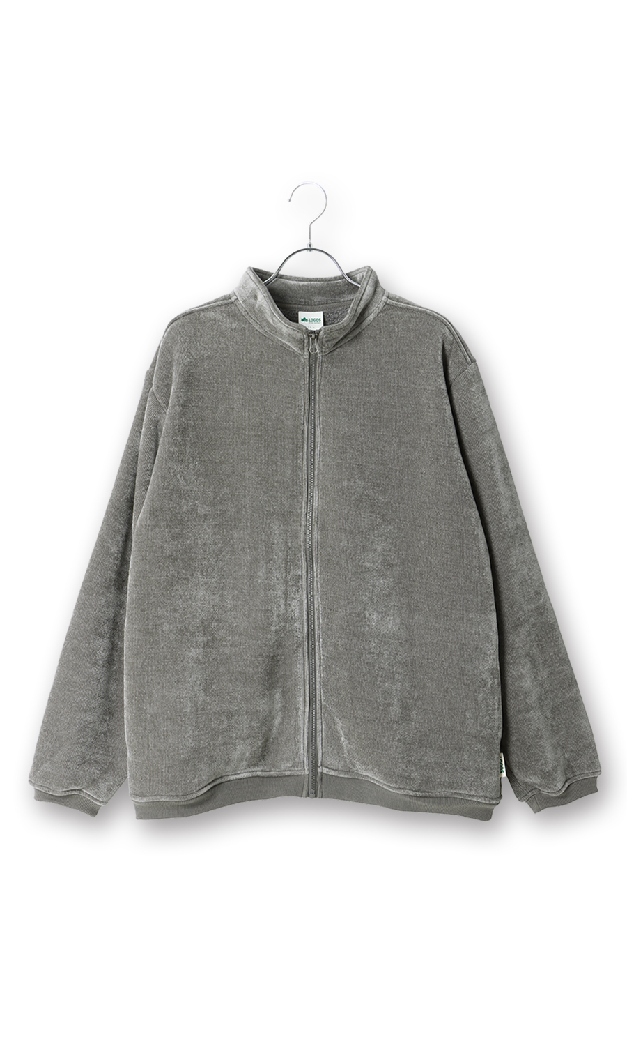 モール裏ボアフルジップ【LOGOS】 グレー M