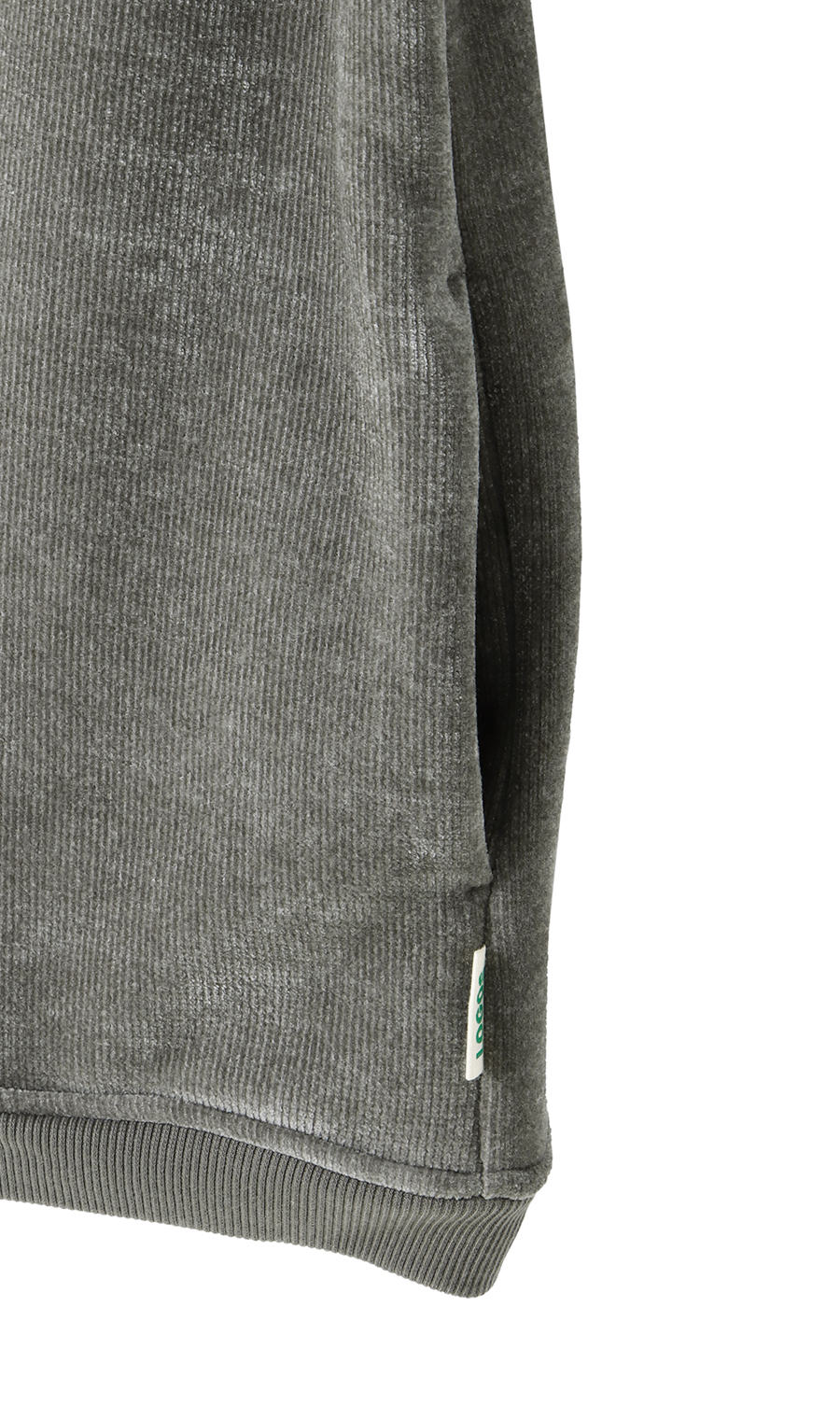 モール裏ボアフルジップ【LOGOS】 グレー M