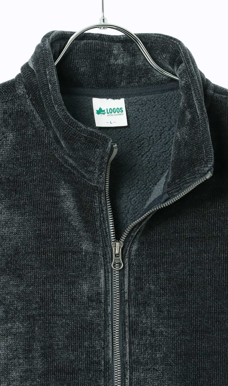 モール裏ボアフルジップ【LOGOS】 ネイビー M
