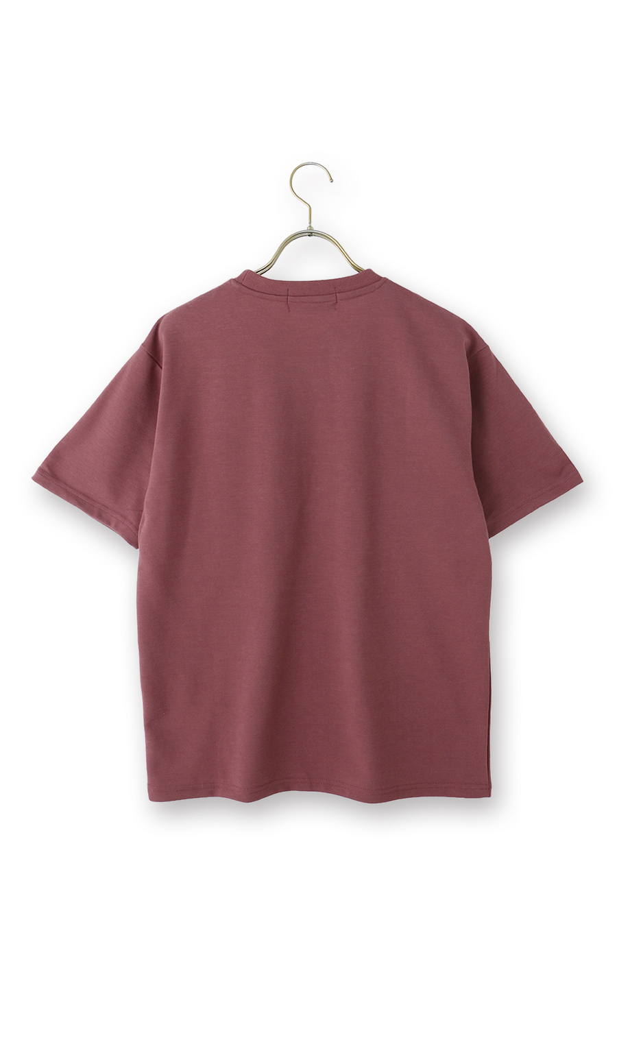半袖ポケ付きクルーTシャツ【BEVERLY HILLS POLO CLUB】 ワイン L
