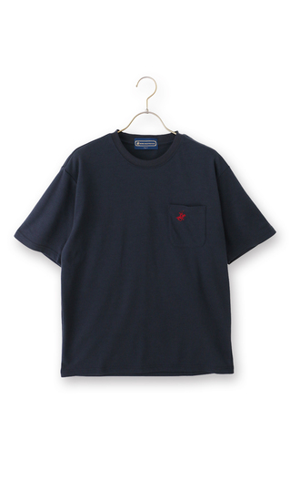 半袖ポケ付きクルーTシャツ【BEVERLY HILLS POLO CLUB】