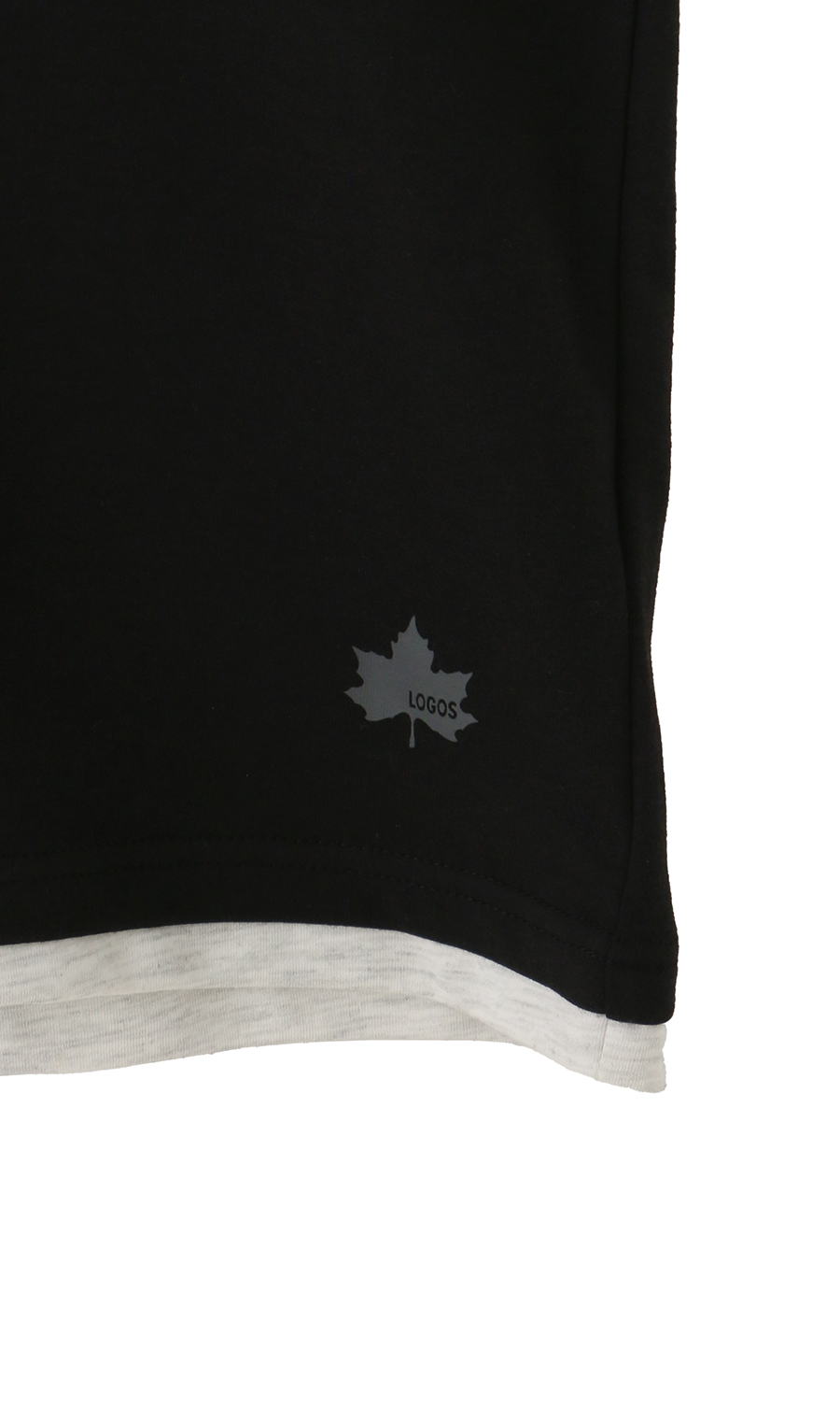 フェイクレイヤードTシャツ ブラック M