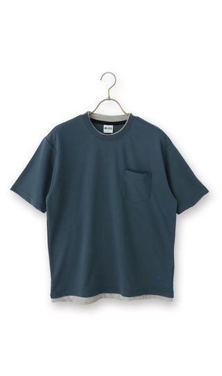 フェイクレイヤードTシャツ