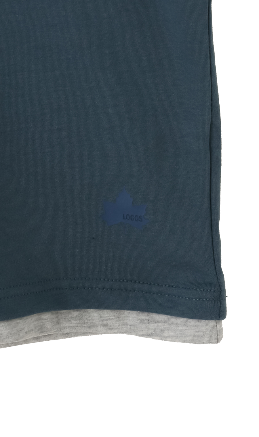 フェイクレイヤードTシャツ ブルー M