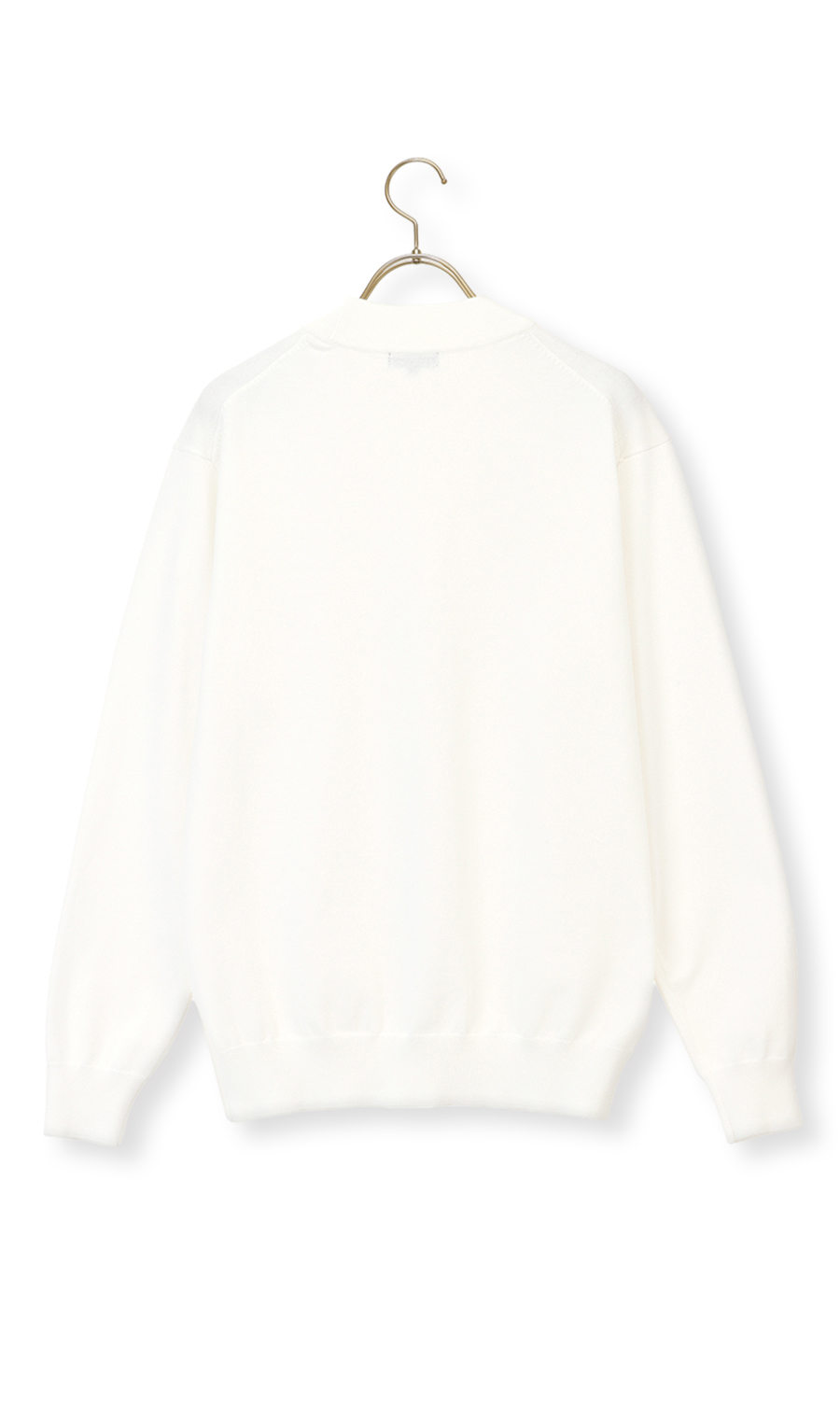 コットンコーデュラ長袖ニットＴ【オペラネック】【TOGA KNIT】 ホワイト系 L