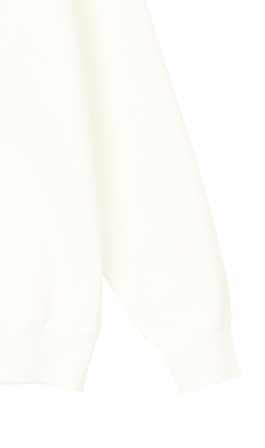 コットンコーデュラ長袖ニットＴ【オペラネック】【TOGA KNIT】 ホワイト系 L