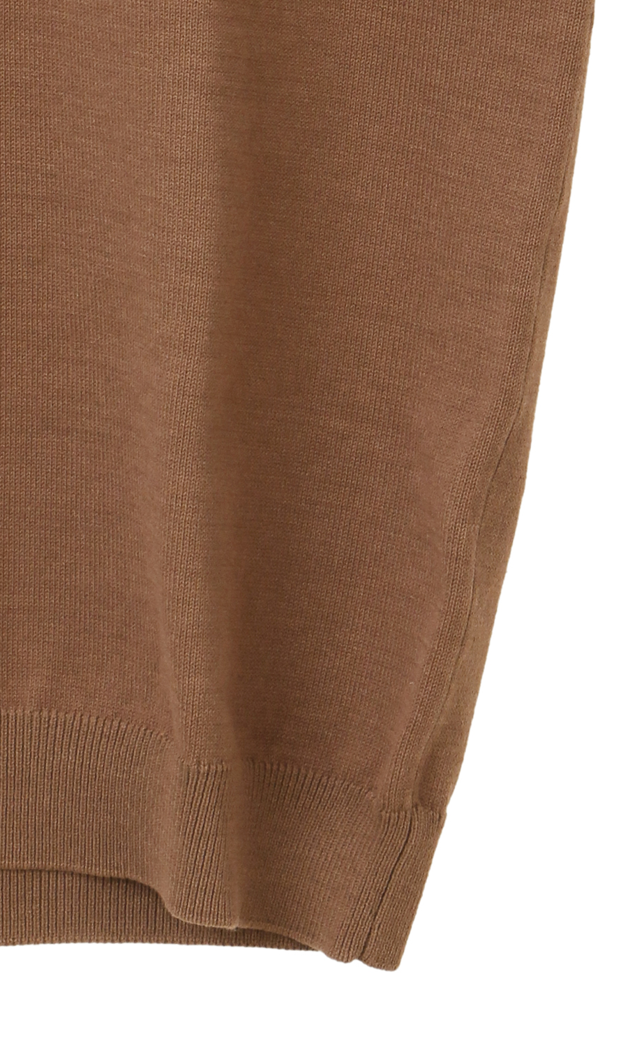 コットンコーデュラ半袖ニットT【オペラネック】【WEB限定】 ブラウン S
