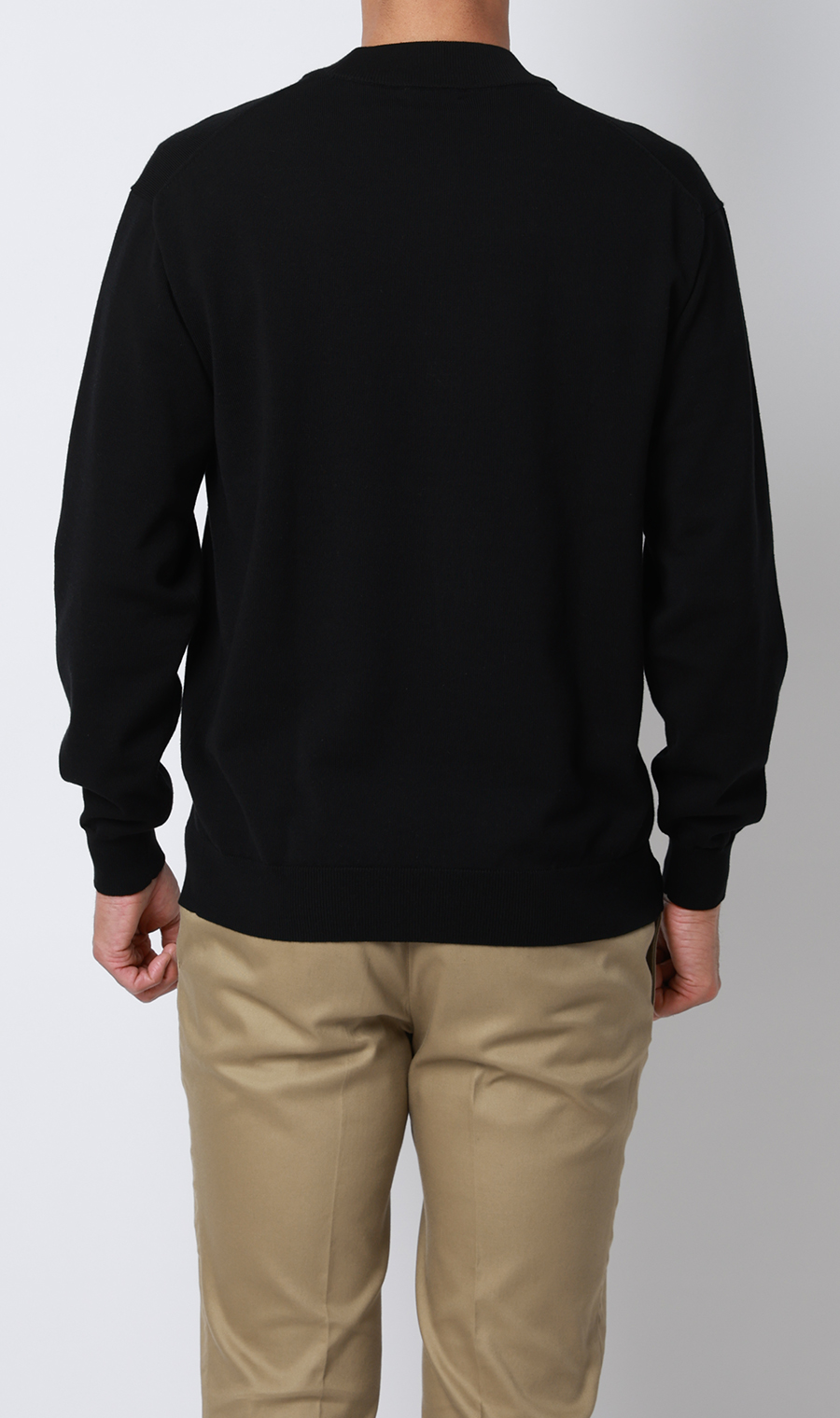 コットンコーデュラ長袖ニットＴ【オペラネック】【TOGA MODEL】【TOGA KNIT】【2026年モデル】 ブラック S