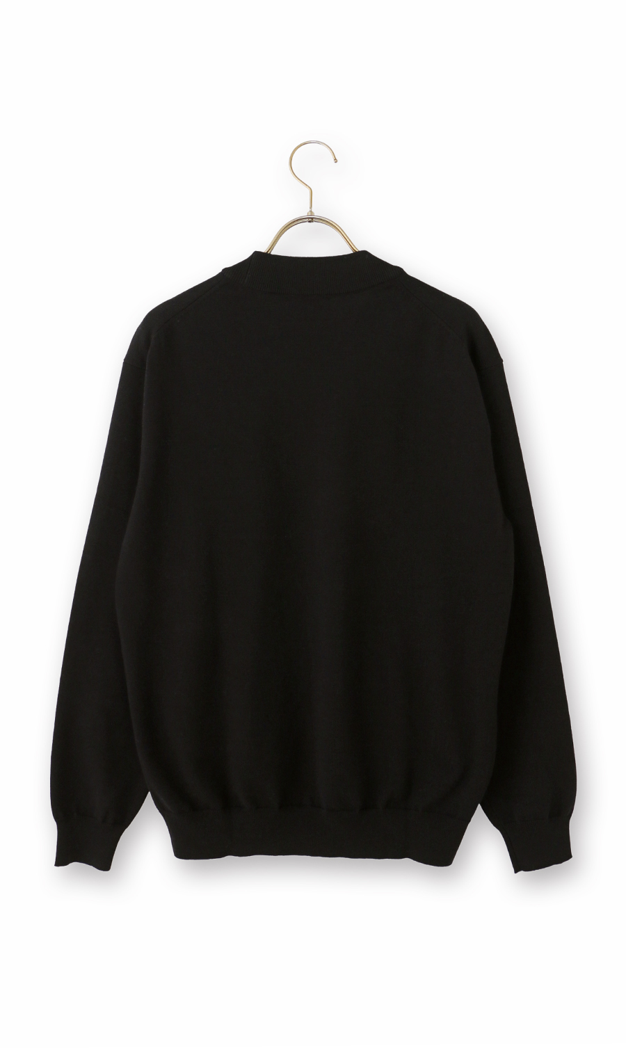 コットンコーデュラ長袖ニットＴ【オペラネック】【TOGA MODEL】【TOGA KNIT】【2026年モデル】 ブラック S