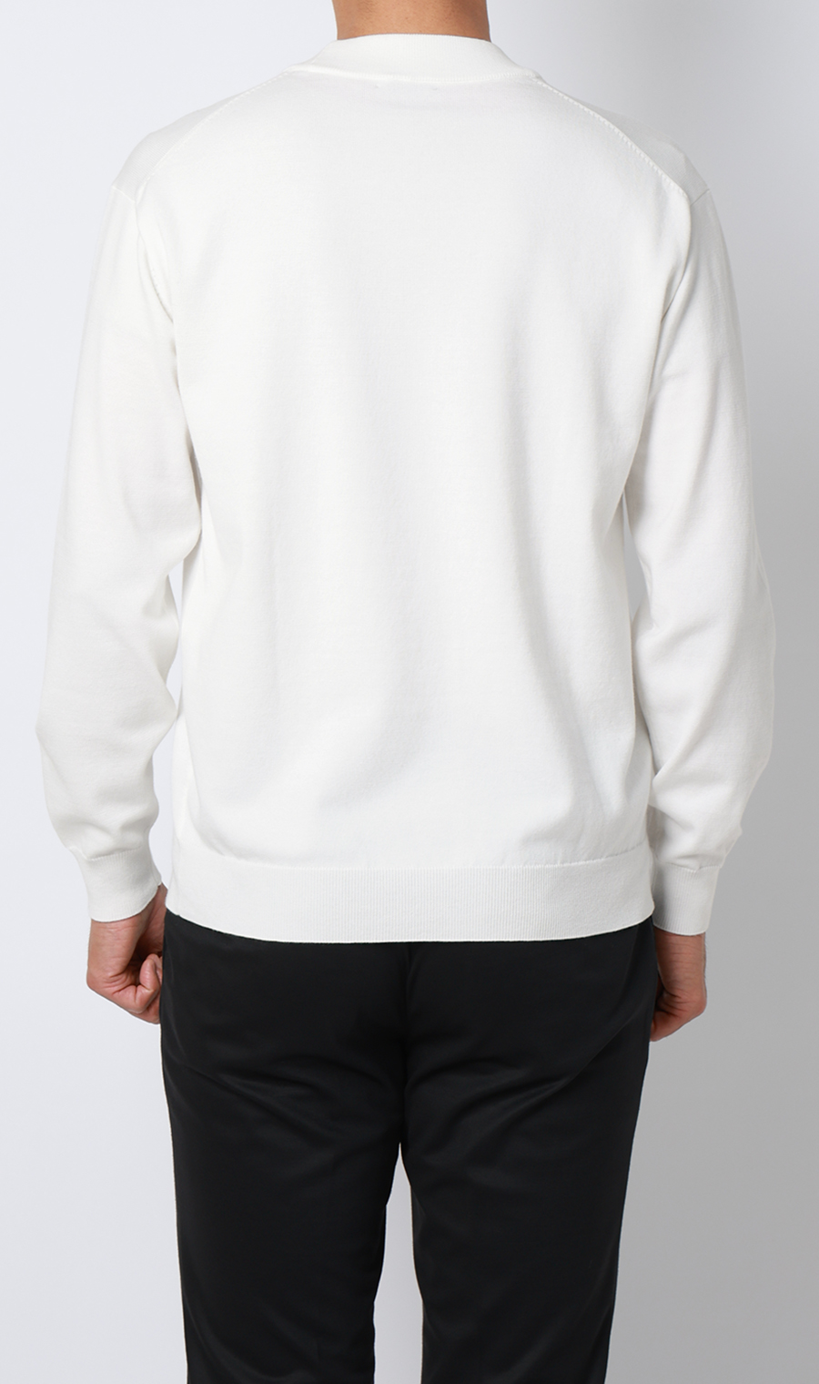 コットンコーデュラ長袖ニットＴ【オペラネック】【TOGA MODEL】【TOGA KNIT】【2026年モデル】 ホワイト S